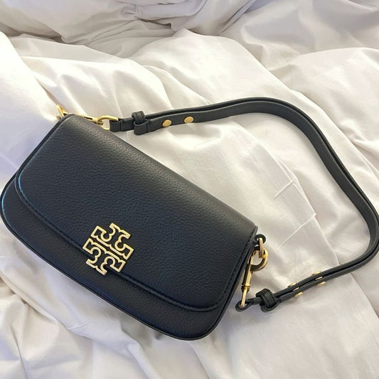 Tory t monogram jacquard shoulder bag adjustable strap with box 1355