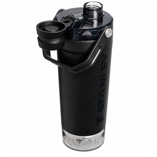 20oz Stainless Steel Shaker Bottle – Black| Perfect for Gym & Workouts