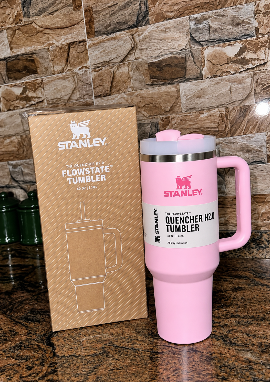 Stanley Stainless Steel Tumbler for Water Insulated Pink dusk
