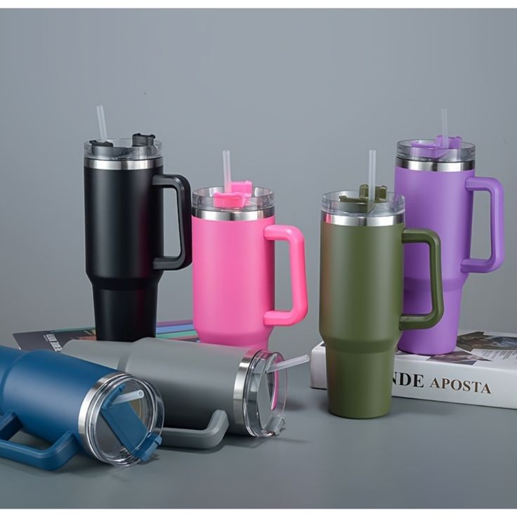 1200ML Insulated Tumbler – Keeps Drinks Ice Cold for 12 Hours ❄️- Dark Pink