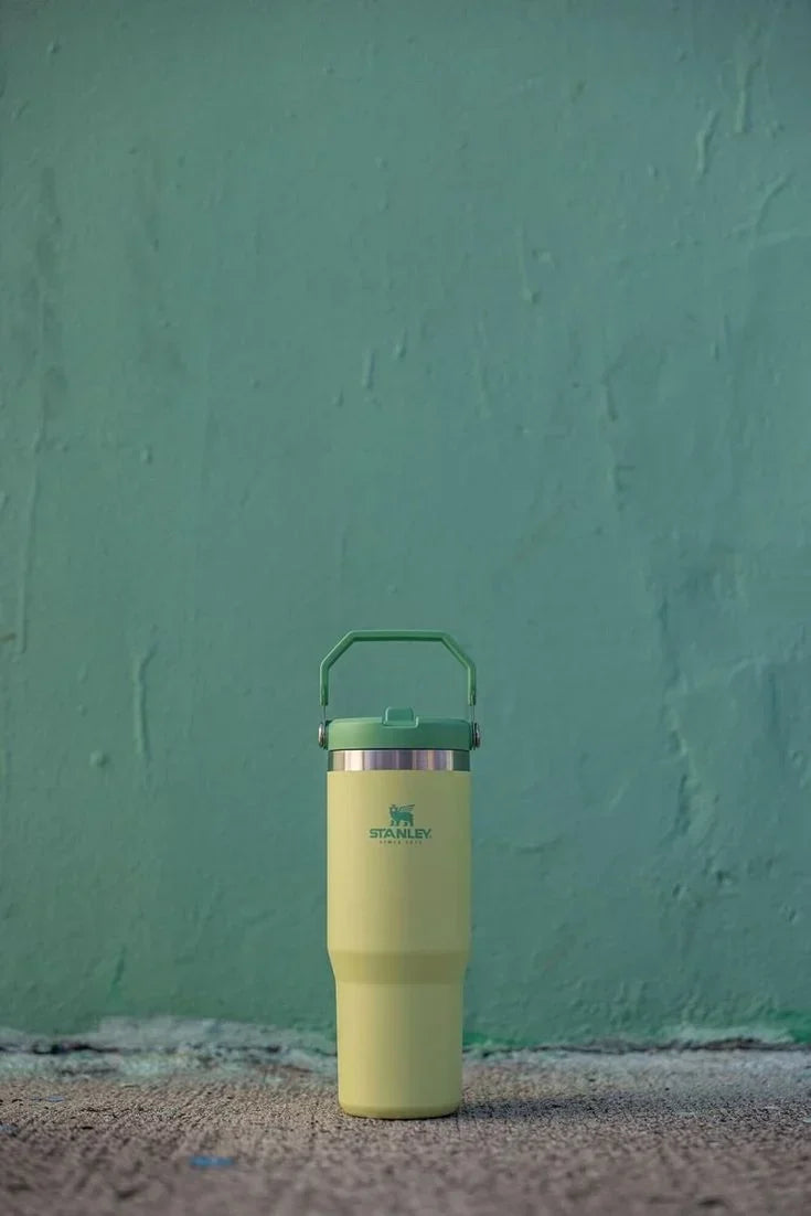 40oz Green Stainless Steel Insulated Tumbler with Straw