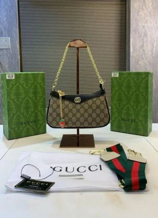 GUCCI OPHIDIA GG SLING BAG WITH BOX DUSTBAG SLINGBELT SLINGCHAIN CARD 5314