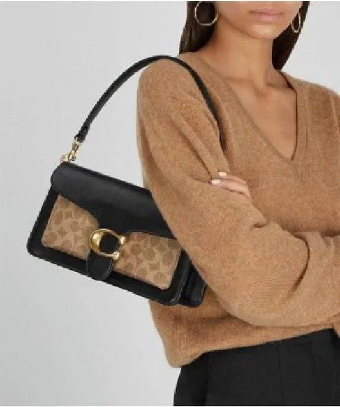 COACH TABBY SIG CC 26 LEATHER SHOULDER BAG WITH BOX 894