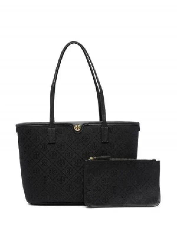 tory burch t monogram tote with og box amp dust bag amp extra pouch 1679
