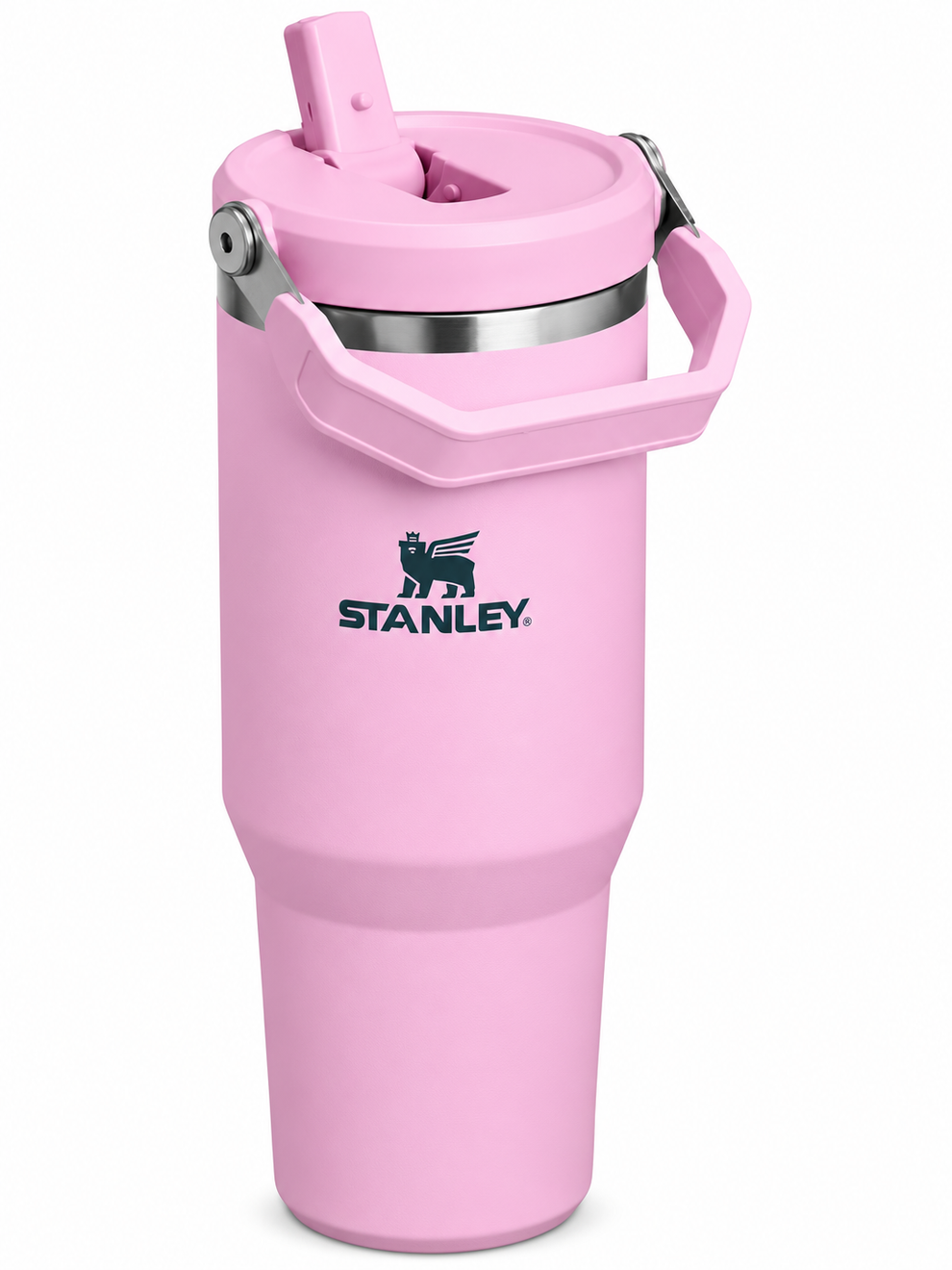 40oz pink Stainless Steel Insulated Tumbler with Straw