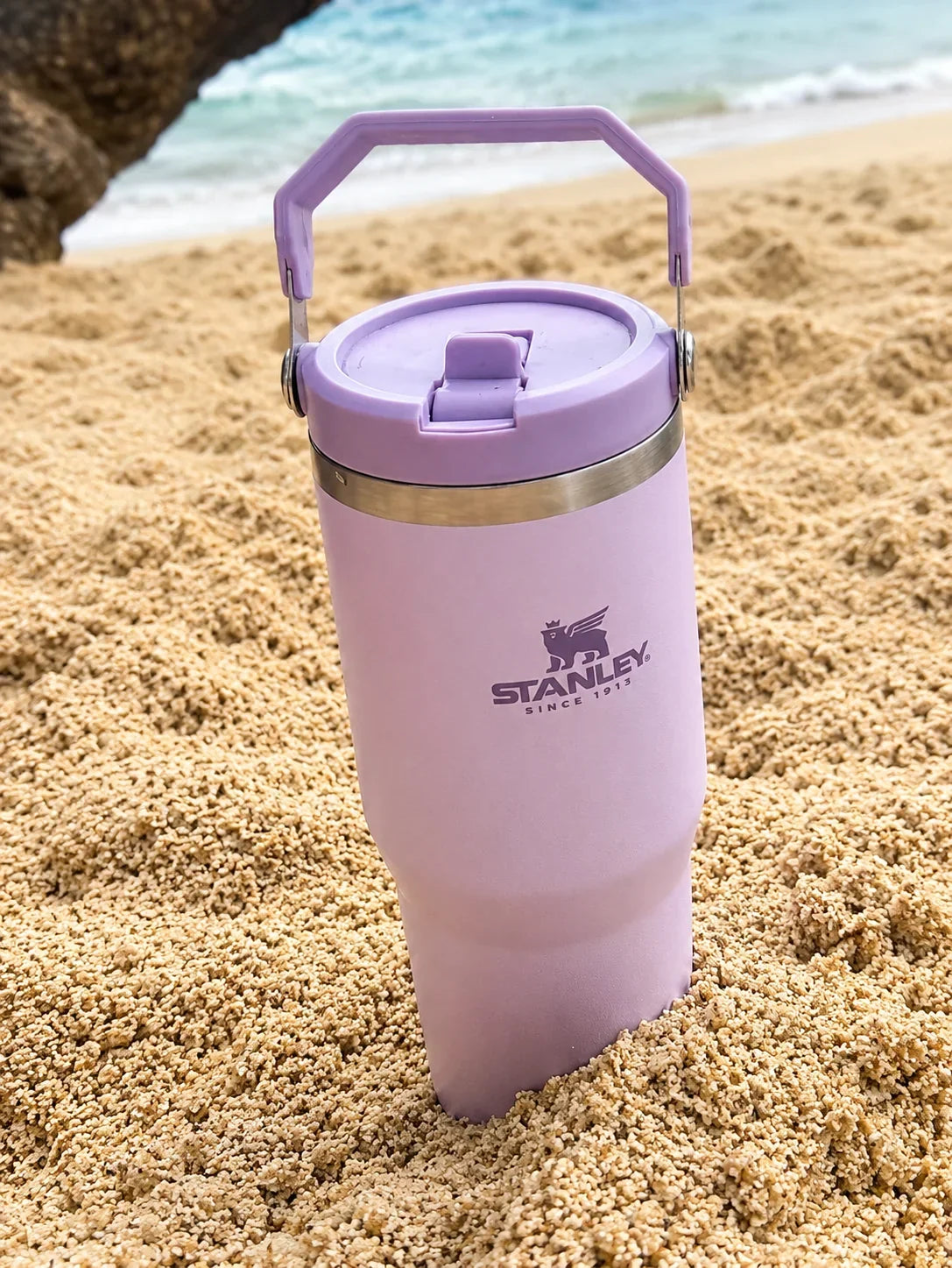 40oz Purple Stainless Steel Insulated Tumbler with Straw