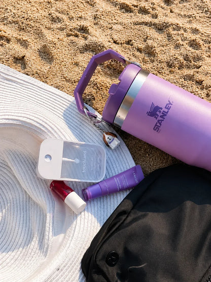 40oz Purple Stainless Steel Insulated Tumbler with Straw