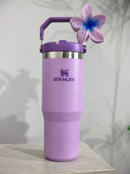 40oz Purple Stainless Steel Insulated Tumbler with Straw