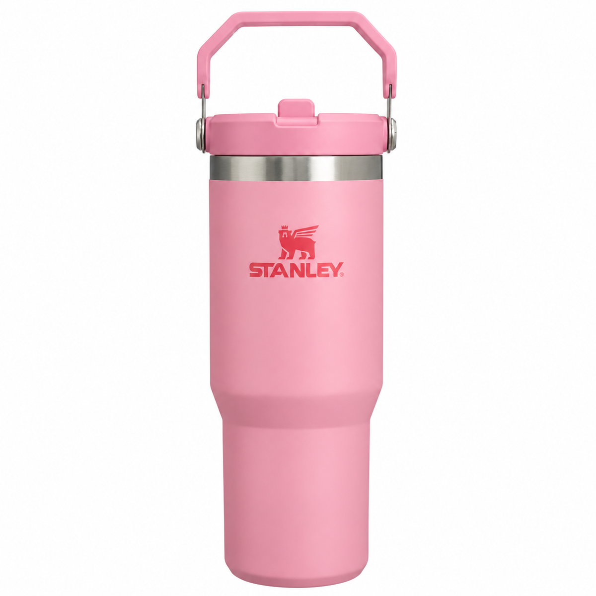 40oz Pink Stainless Steel Insulated Tumbler with Straw
