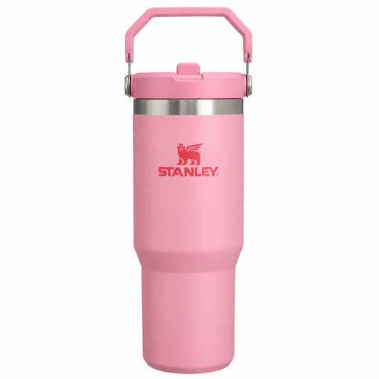 40oz Pink Stainless Steel Insulated Tumbler with Straw