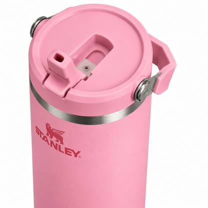 40oz Pink Stainless Steel Insulated Tumbler with Straw