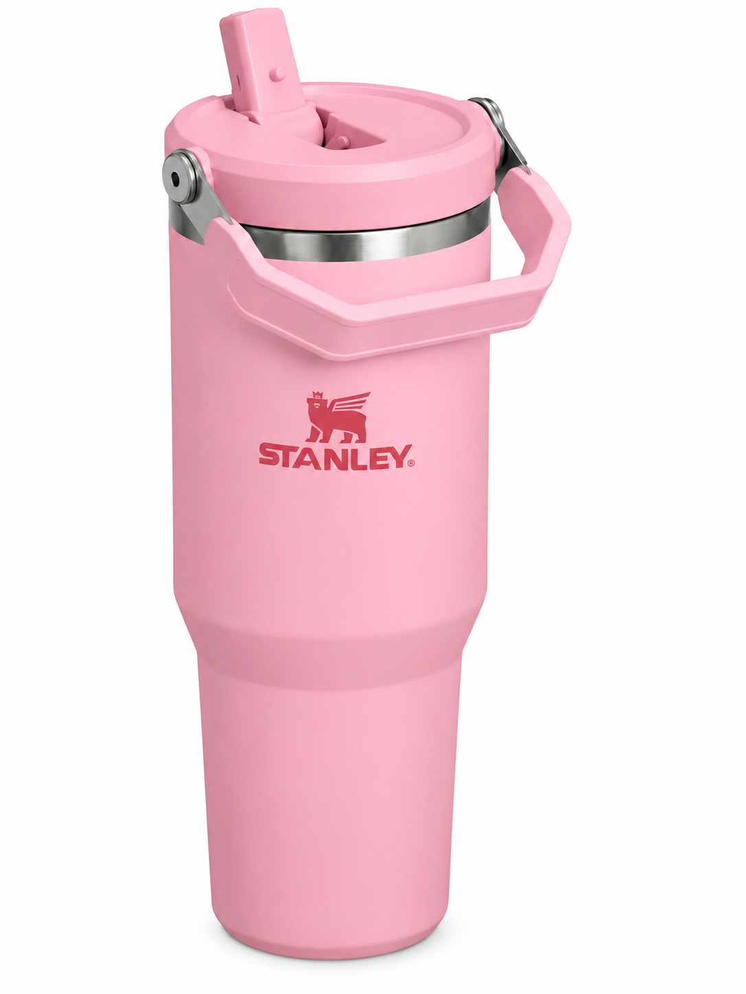 40oz Pink Stainless Steel Insulated Tumbler with Straw