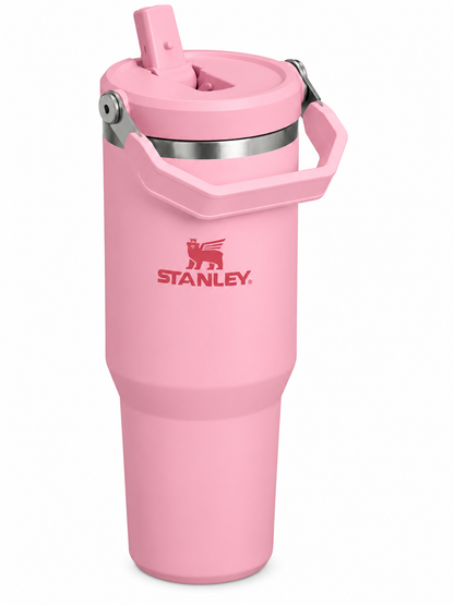 40oz Pink Stainless Steel Insulated Tumbler with Straw
