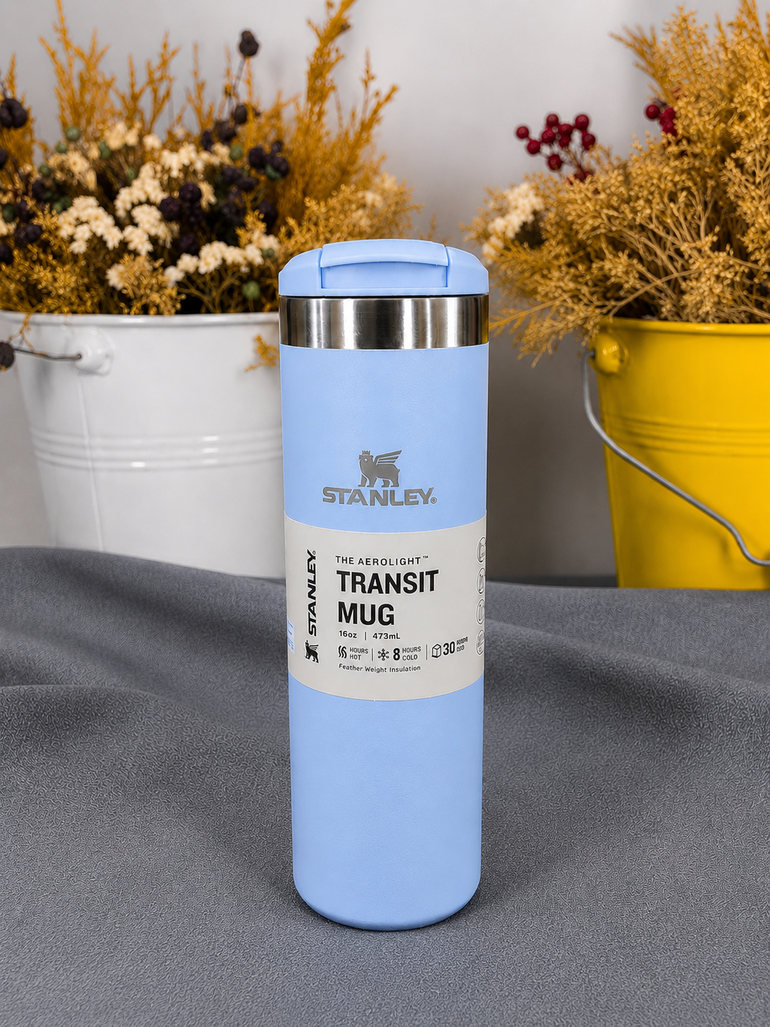 Premium 470ml Insulated Stainless Steel Travel Mug | Flip Lid