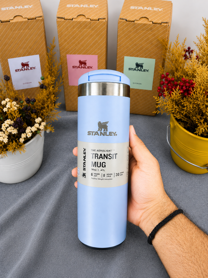 Premium 470ml Stainless Steel Insulated Travel Mug – Blue