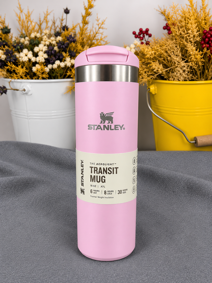 Premium 470ml Insulated Stainless Steel Travel Mug | Flip Lid
