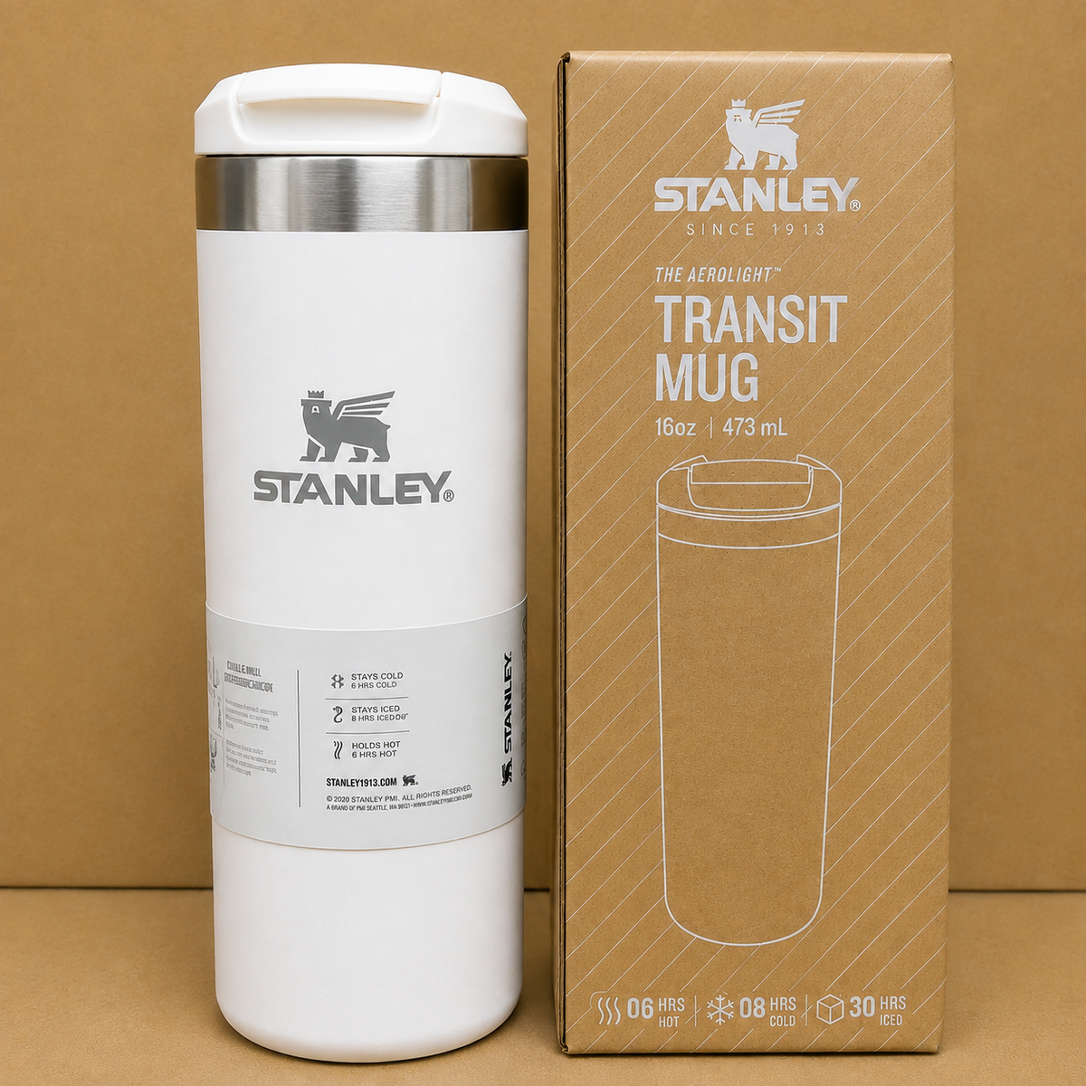 Premium 470ml Insulated Stainless Steel Travel Mug | Flip Lid