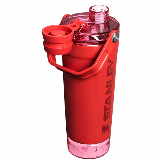 20oz Stainless Steel Shaker Bottle – Red| Perfect for Gym & Workouts