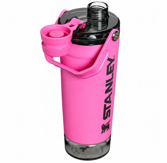 20oz Stainless Steel Shaker Bottle – Pink | Perfect for Gym & Workouts