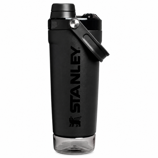 20oz Stainless Steel Shaker Bottle – Black| Perfect for Gym & Workouts