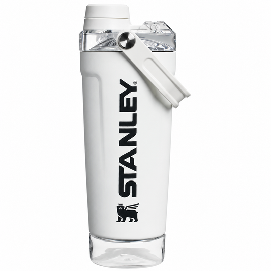 20oz Stainless Steel Shaker Bottle – White | Perfect for Gym & Workouts
