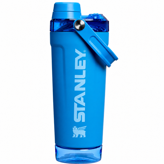 20oz Stainless Steel Shaker Bottle – Blue | Perfect for Gym & Workouts