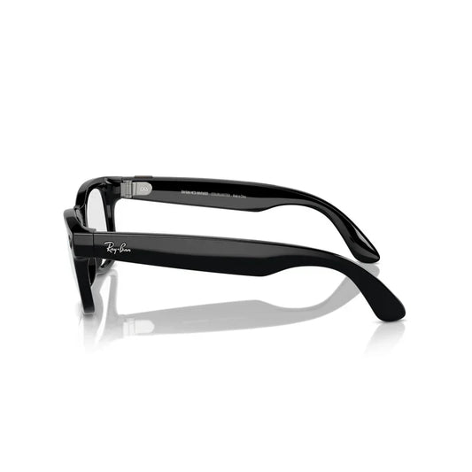 Smart Wayfarer – Shiny Black (AI-Enabled Glasses)