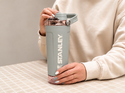 Stanley 20oz Activate Shaker Bottle – Saga Grey| Perfect for Gym & Workouts