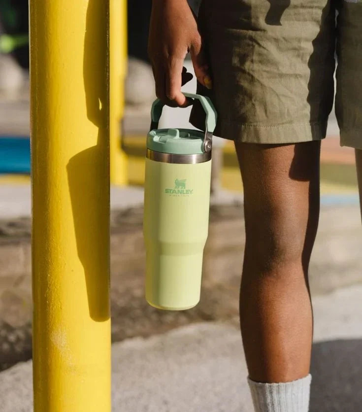 40oz Green Stainless Steel Insulated Tumbler with Straw