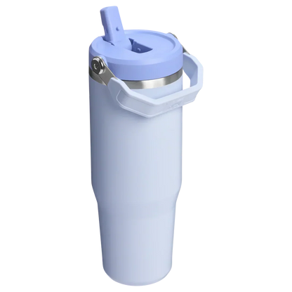 40oz Blue Stainless Steel Insulated Tumbler with Straw