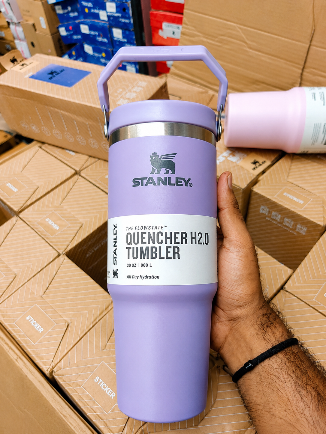 40oz Purple Stainless Steel Insulated Tumbler with Straw