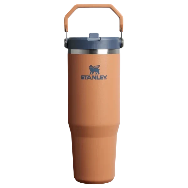 40oz Orange Stainless Steel Insulated Tumbler with Straw