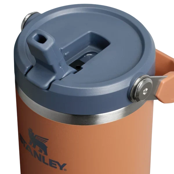 40oz Orange Stainless Steel Insulated Tumbler with Straw